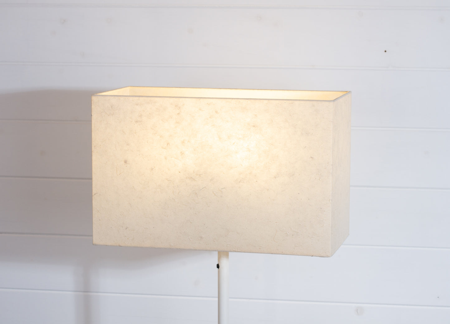 Rectangle Lamp Shade - P54 - Natural Lokta, 30cm(w) x 20cm(h) x 15cm(d)