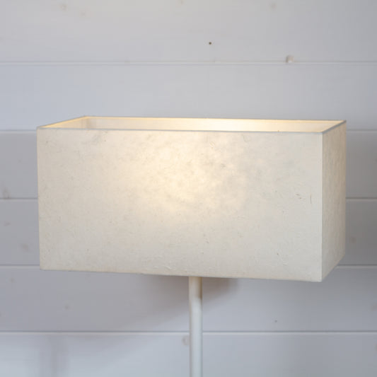 Rectangle Lamp Shade - P54 - Natural Lokta, 40cm(w) x 20cm(h) x 20cm(d)