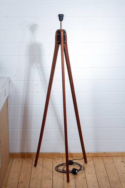 Handmade Sapele Tripod Floor Lamp (Base only)
