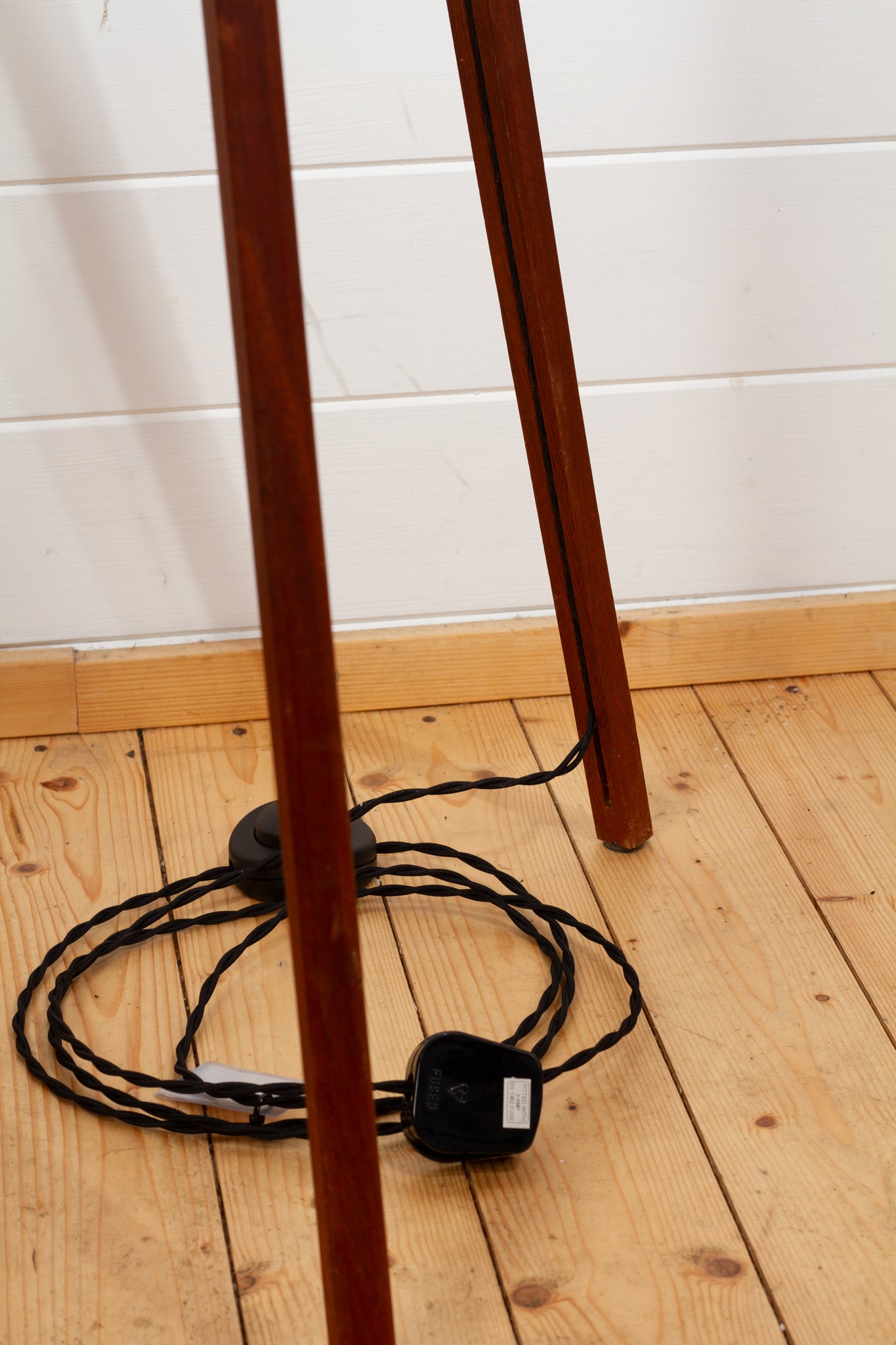 Handmade Sapele Tripod Floor Lamp (Base only)