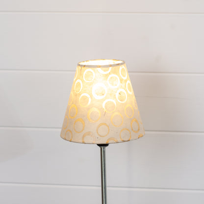 Clip on Lamp Shade - Short - P74 Batik Circles Natural