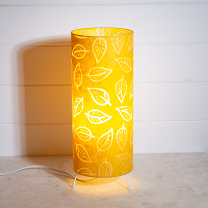 Free-Standing Table Lamp Small - B107 ~ Batik Leaf Yellow