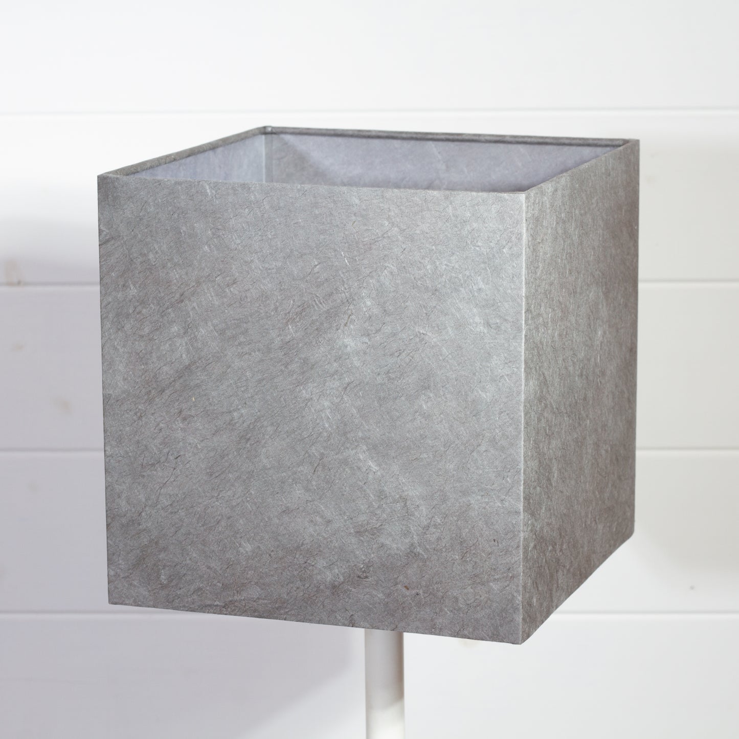 Square Lamp Shade - P53 - Pewter Grey, 20cm(w) x 20cm(h) x 20cm(d)