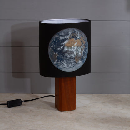 Square Sapele Lamp Base with Oval Lamp shade ~ Earth 2026