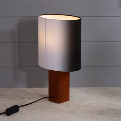 Square Sapele Lamp Base with Oval Lamp shade ~ Earth 2026