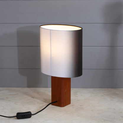 Square Sapele Lamp Base with Oval Lamp shade ~ Earth 2026