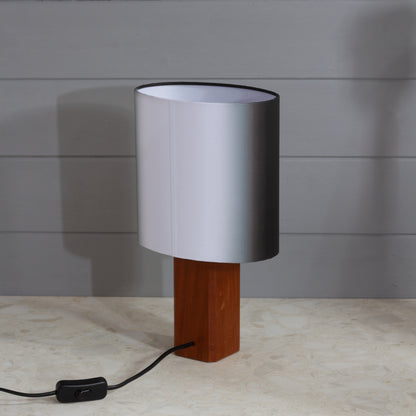 Square Sapele Lamp Base with Oval Lamp shade ~ Earth 2026