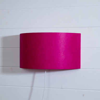 Wall Light - P57 - Hot Pink Lokta, 36cm(wide) x 20cm(h)