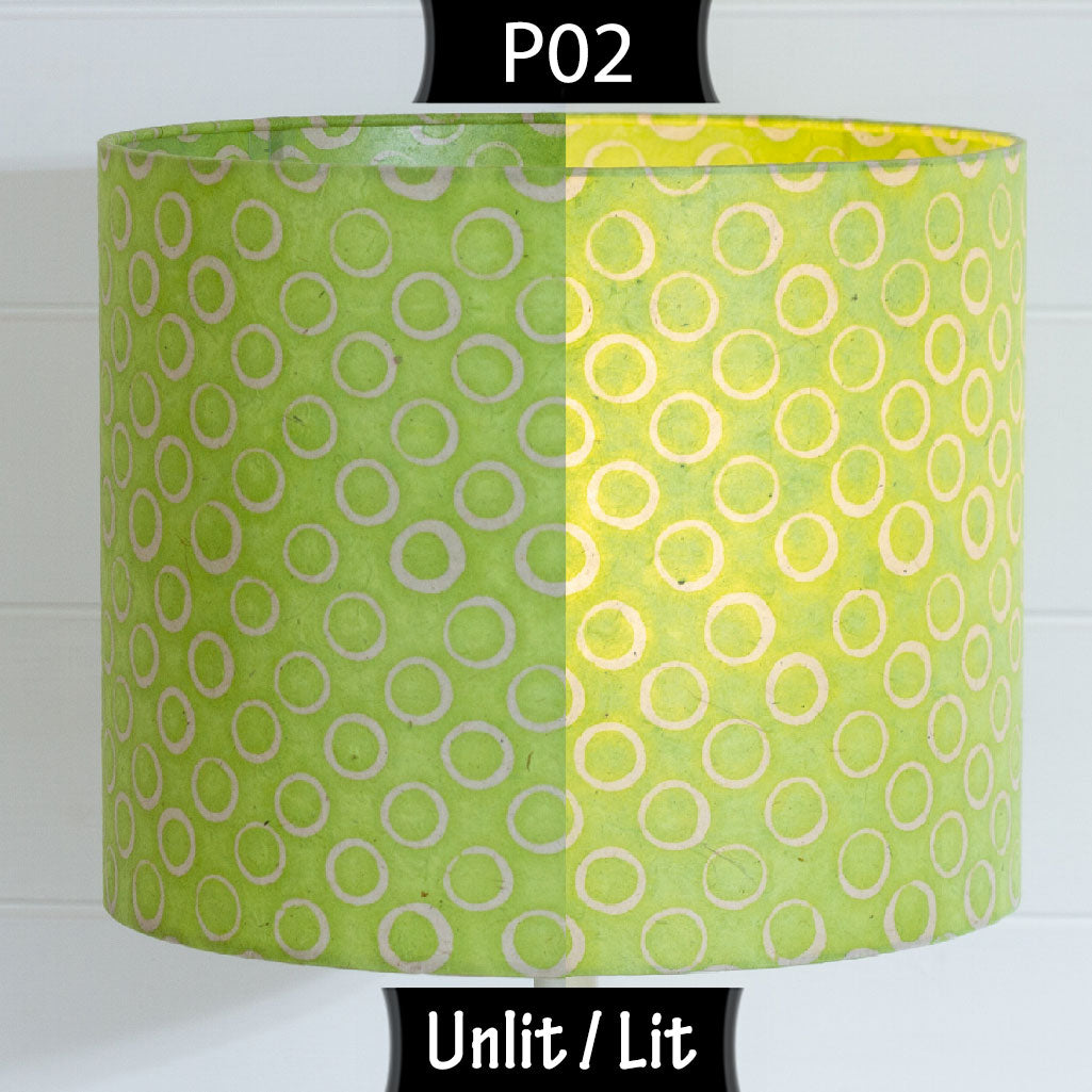 Lime green store lamp shade