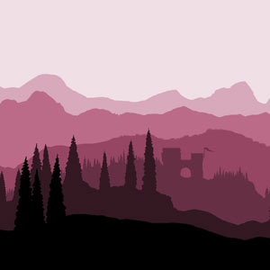 Wall Light - Landscape #1, 36cm(wide) x 20cm(h)