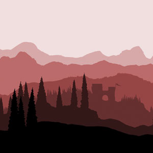 Wall Light - Landscape #1, 36cm(wide) x 20cm(h)