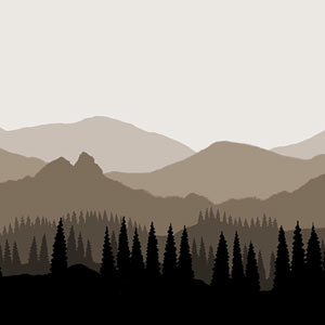 Wall Light - Landscape #4, 36cm(wide) x 20cm(h)