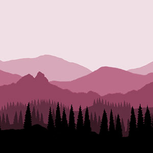 Wall Light - Landscape #4, 36cm(wide) x 20cm(h)