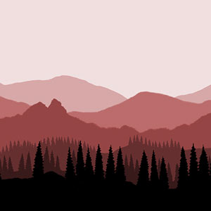 Wall Light - Landscape #4, 36cm(wide) x 20cm(h)