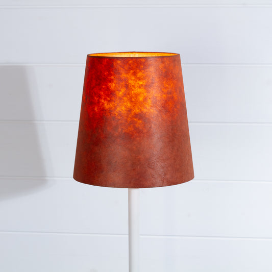 Conical Lamp Shade P63 ~ Terracotta Lokta, 15cm(top) x 20cm(bottom) x 20cm(height)