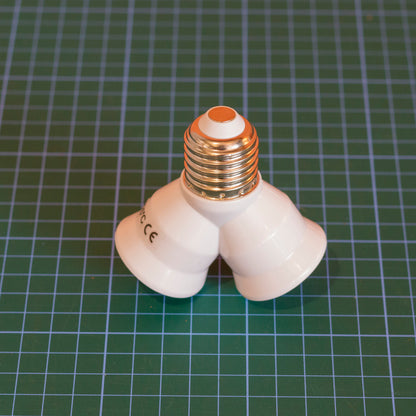 E27 LED Bulb Splitter -  1x E27 to 2x E27