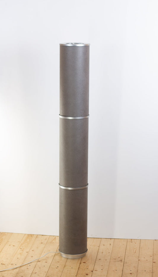 3 Panel Floor Lamp - P53 - Pewter Grey, 20cm(d) x 1.4m(h)