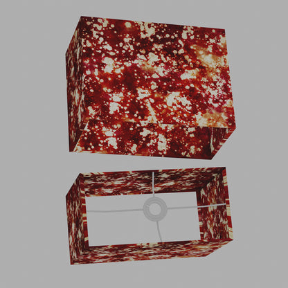 Rectangle Lamp Shade - B115 ~ Batik Salt Lake, 40cm(w) x 30cm(h) x 20cm(d)