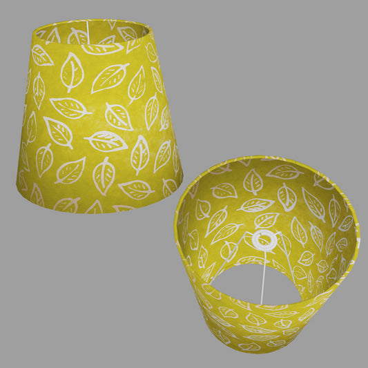 Conical Lamp Shade B117 - Batik Leaf Lime, 23cm(top) x 35cm(bottom) x 31cm(height)