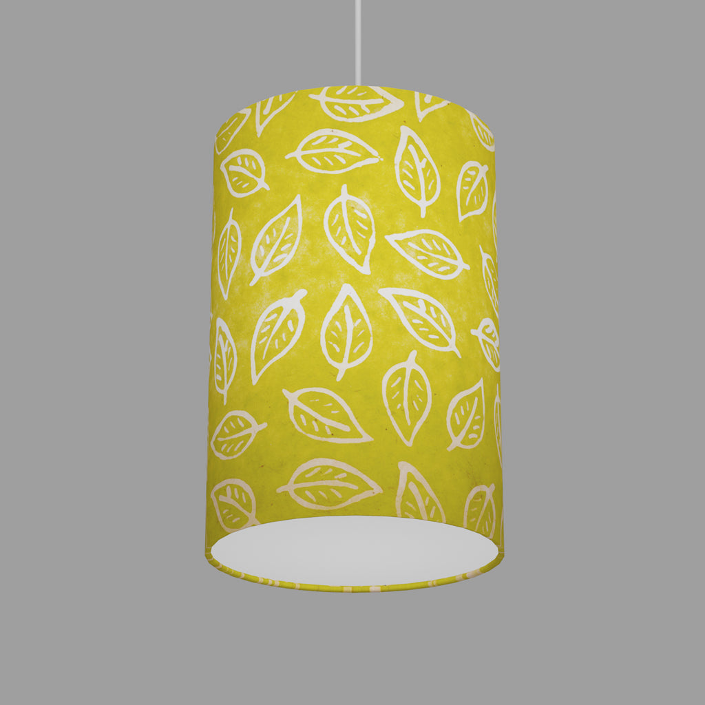 Drum Lamp Shades B117 ~ Batik Leaf Lime