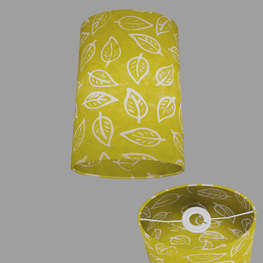 Oval Lamp Shades B117 Batik Leaf Lime