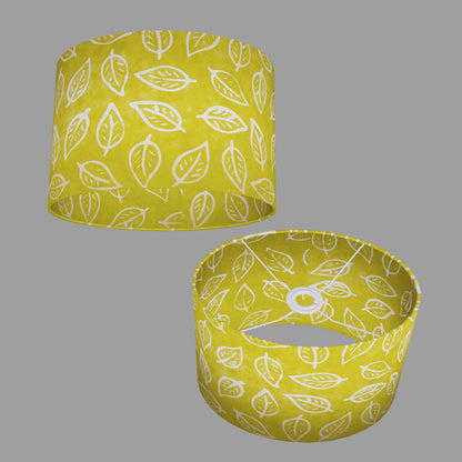 Oval Lamp Shades B117 Batik Leaf Lime