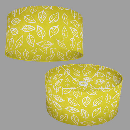 Oval Lamp Shades B117 Batik Leaf Lime