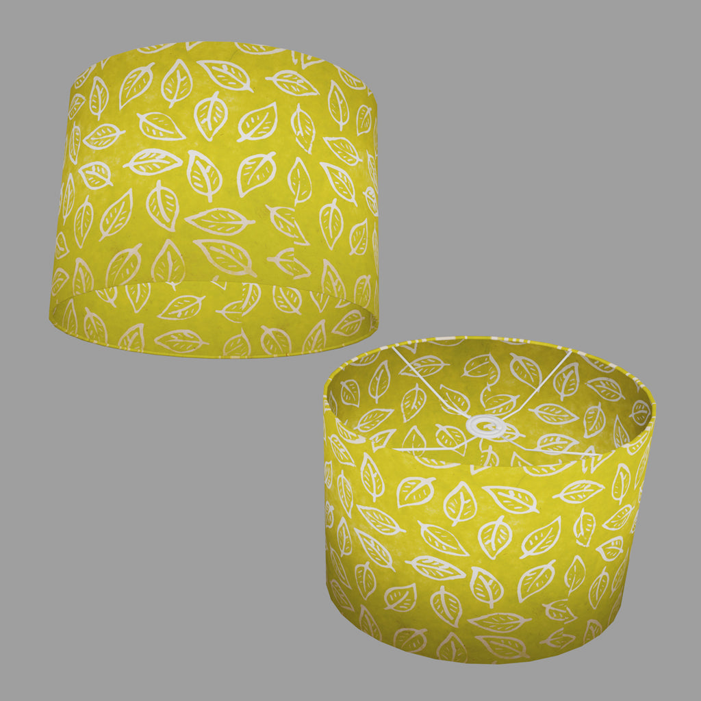 Oval Lamp Shades B117 Batik Leaf Lime