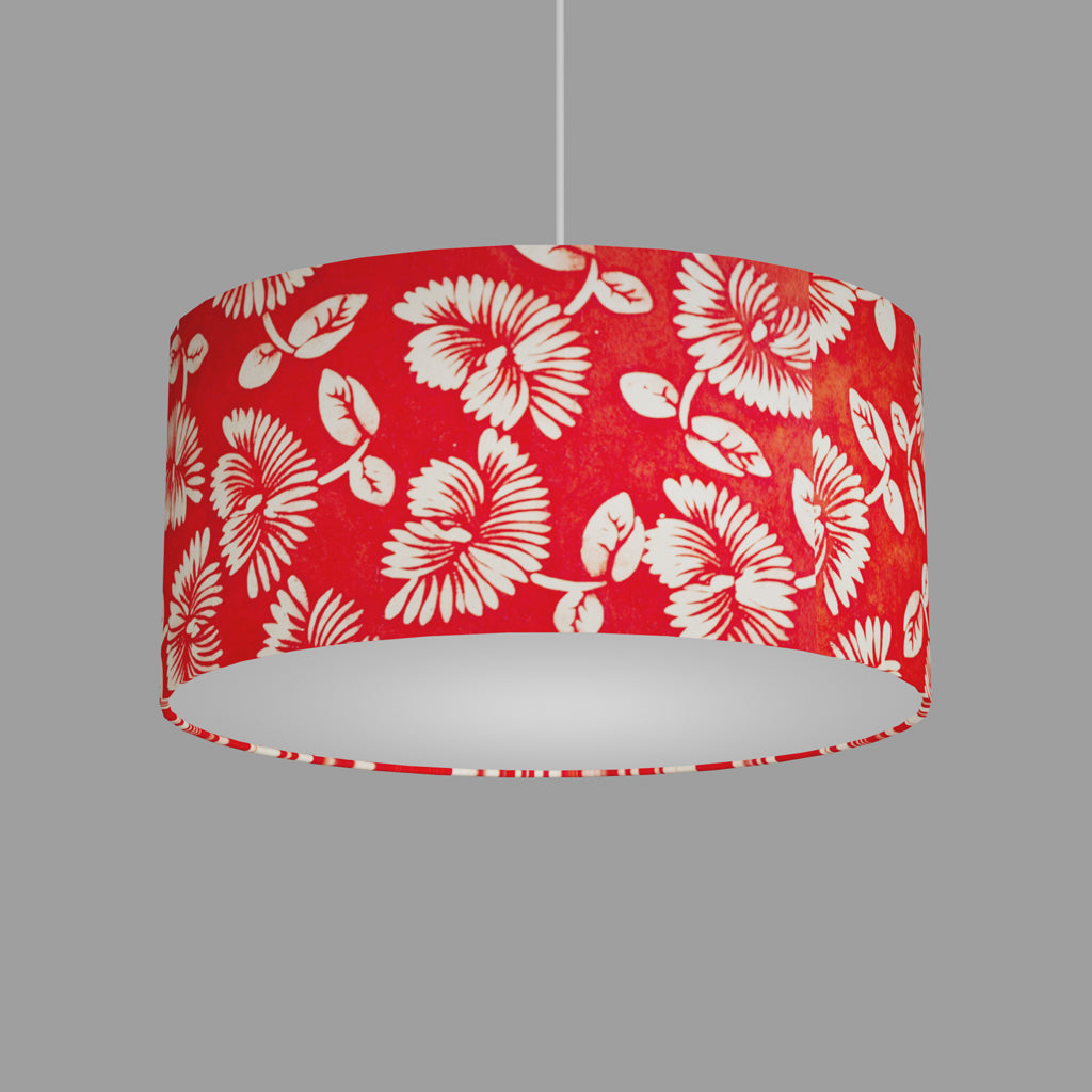 Oval Lamp Shades B118 Batik Peony Red