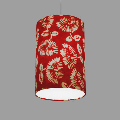 Drum Lamp Shades 20cm(d) x 20cm(h)  B118 ~ Batik Peony Red
