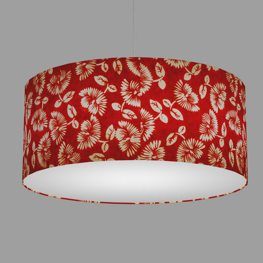 Drum Lamp Shades 70cm(d) x 30cm(h) ~ B118 ~ Batik Peony Red