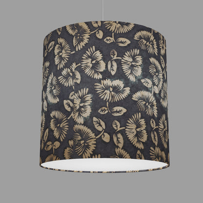 Drum Lamp Shades 40cm(d) x 20cm(h) ~ B119 Batik Peony Grey