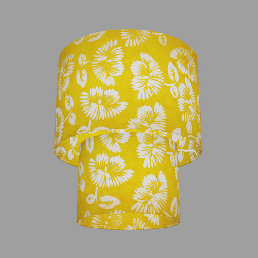 Tiered Lampshades ~ B120 Batik Peony Yellow