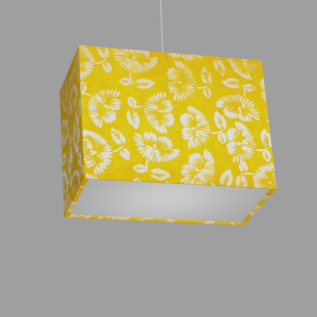 Rectangular Lampshades ~ B120 Batik Peony Yellow