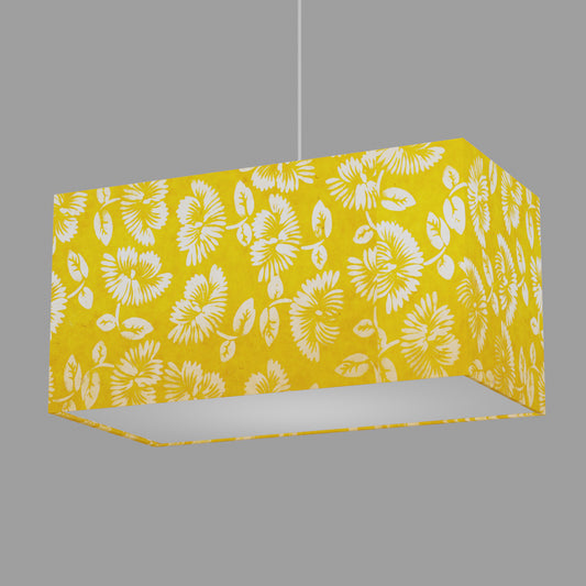 Rectangular Lampshades ~ B120 Batik Peony Yellow
