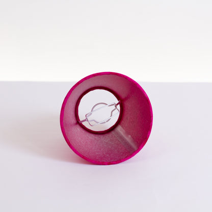 Clip on Lamp Shade - Short - P57 ~ Hot Pink Lokta