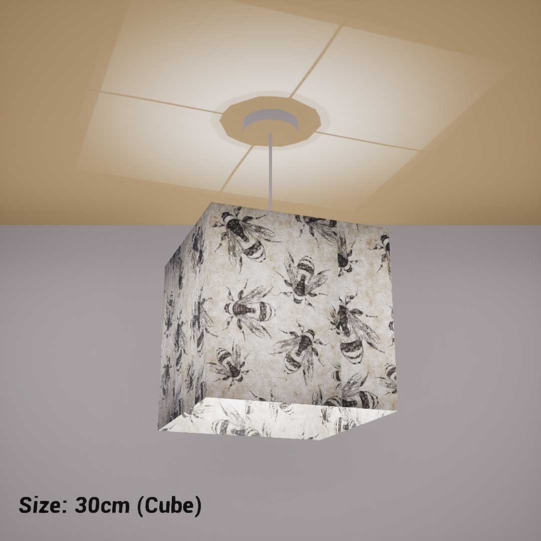 Gray square deals lamp shade