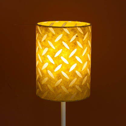 Drum Lamp Shade - P89 ~ Batik Tread Plate Yellow, 50cm(d) x 20cm(h)