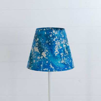 Conical Lamp Shade B113 ~ Batik Ocean Blues, 15cm(top) x 25cm(bottom) x 20cm(height)