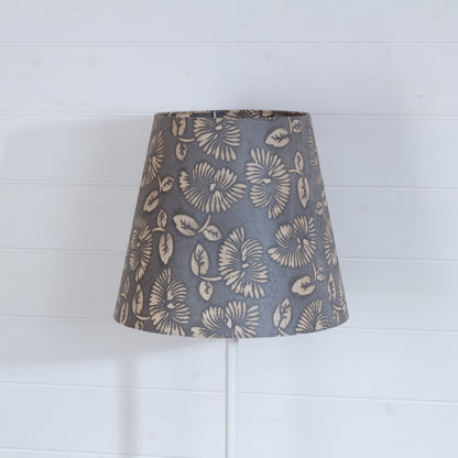Conical Lamp Shade B119 ~ Batik Peony Grey, 23cm(top) x 35cm(bottom) x 31cm(height)