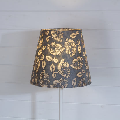 Conical Lamp Shade B119 ~ Batik Peony Grey, 23cm(top) x 35cm(bottom) x 31cm(height)