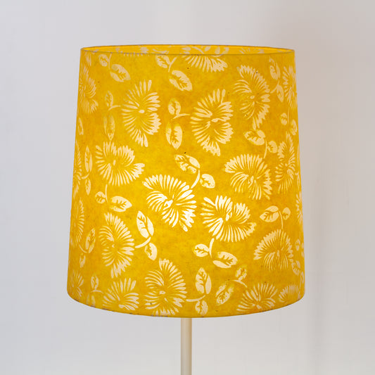 Conical Lampshade 35cm(top) x 40cm(bottom) x 40cm(height) in B120 Batik Peony Yellow