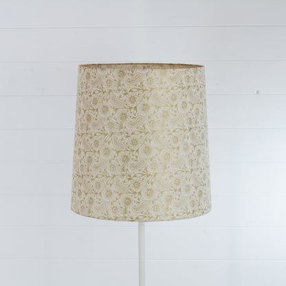 Conical Lamp Shade P69 - Garden Gold on Natural, 35cm(top) x 40cm(bottom) x 40cm(height)