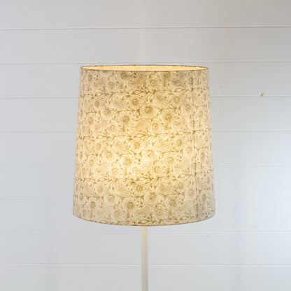 Conical Lamp Shade P69 - Garden Gold on Natural, 35cm(top) x 40cm(bottom) x 40cm(height)