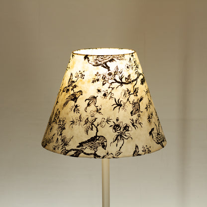 Conical Lamp Shade P41 - Oriental Birds, 15cm(top) x 30cm(bottom) x 22cm(height)