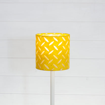 Drum Lamp Shade - P89 ~ Batik Tread Plate Yellow, 15cm(diameter)