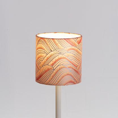 Drum Lamp Shade - W09 ~ Peach Hills, 15cm(diameter)