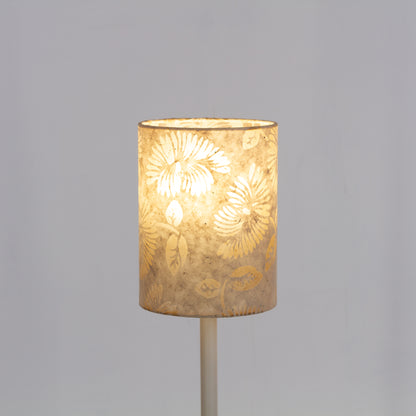 Drum Lamp Shade - P09 ~ Batik Peony on Natural, 15cm(diameter)