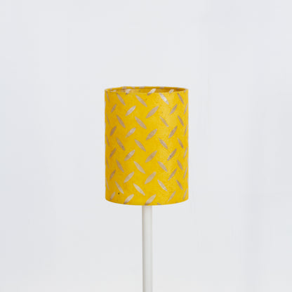 Drum Lamp Shade - P89 ~ Batik Tread Plate Yellow, 15cm(diameter)