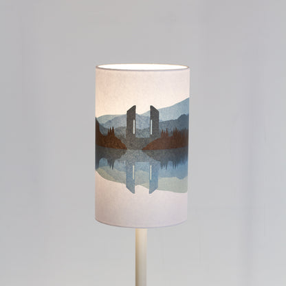 Landscape #2 Print (Drum Lamp Shade Only) - Blue 15cm(diameter)